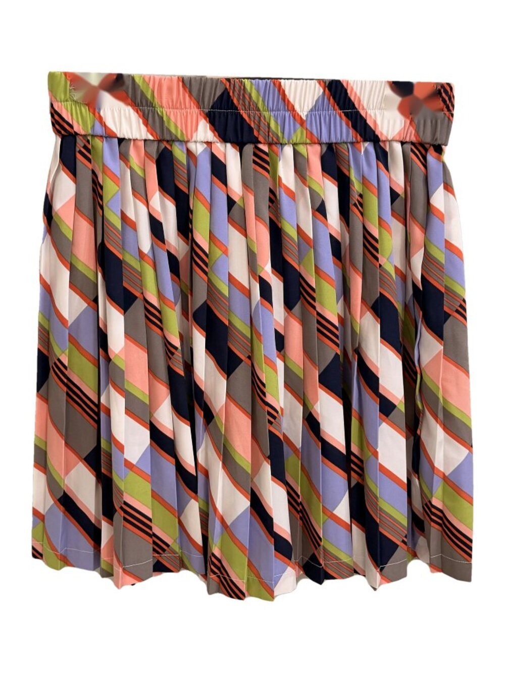 Banana Republic Pleated Geometric Print Skirt 4P
